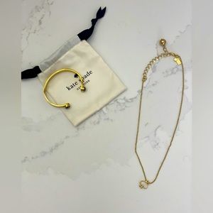 Kate Spade necklace and bracelet!